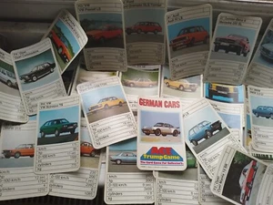 Vintage Old Retro 1980s top Trumps game Cards 33 German cars - Picture 1 of 4