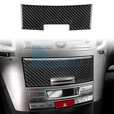Caja de almacenamiento de fibra de carbono para consola central para Subaru Outback Legacy 2010-2014 Foto 1 de 4
