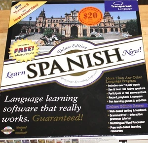 Learn Spanish Now Transparent Language Bonus CD Software - Picture 1 of 2