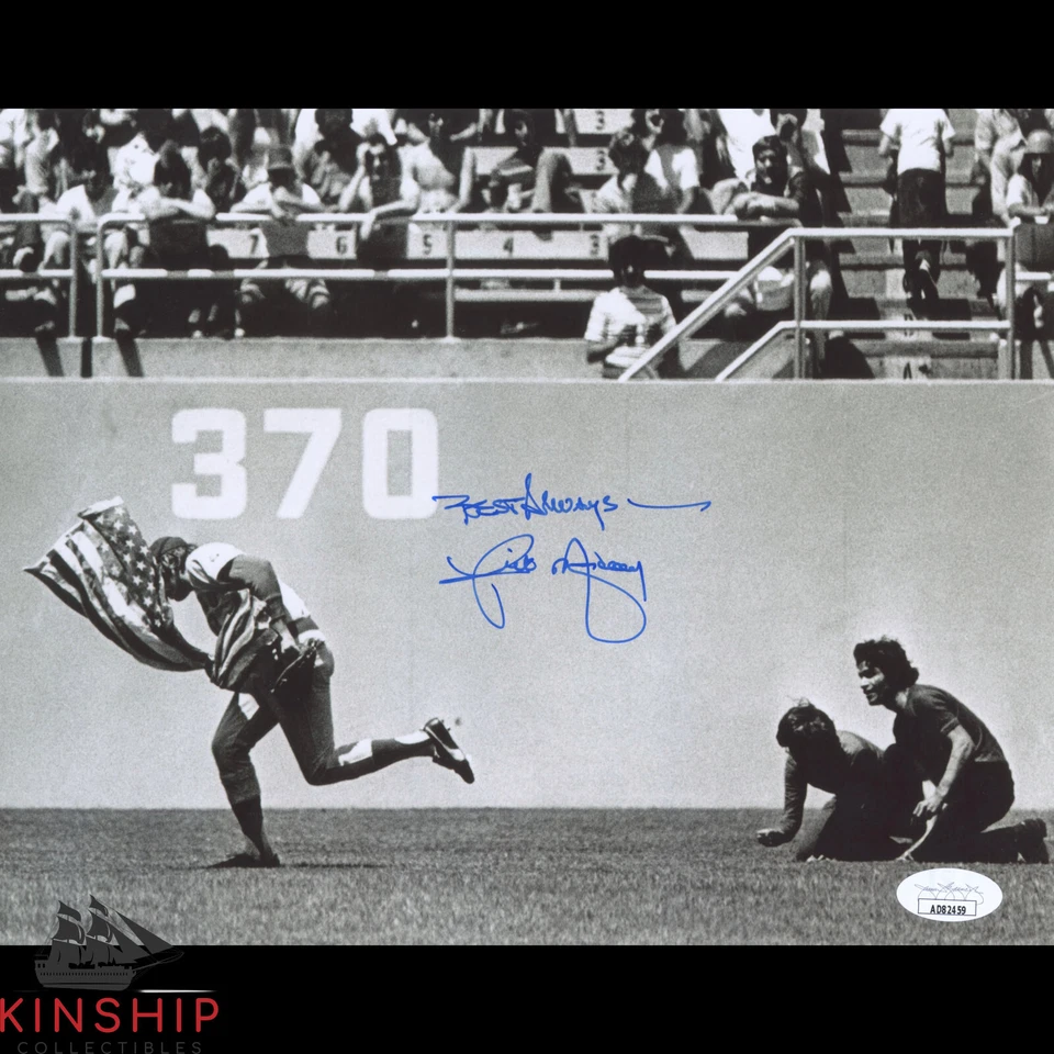 Rick Monday signed 8x10 Photo JSA COA Saving the Flag Dodgers Auto Rare BQTY - Image 1 of 1