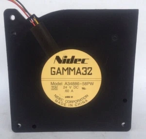 Nidec GAMMA32 12032 12cm A34886-58PW DC 24V 0.60A Turbo Blower Cooling Fan - Picture 1 of 1