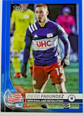 2020 Topps MLS Base Blue Parallel #83 Diego Fagundez 11/99 SP - Image 1 of 2