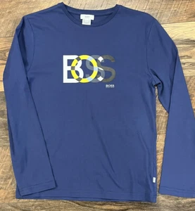Hugo boss kids long sleeves shirt J25508 electric blue (12-XS) - Picture 1 of 7