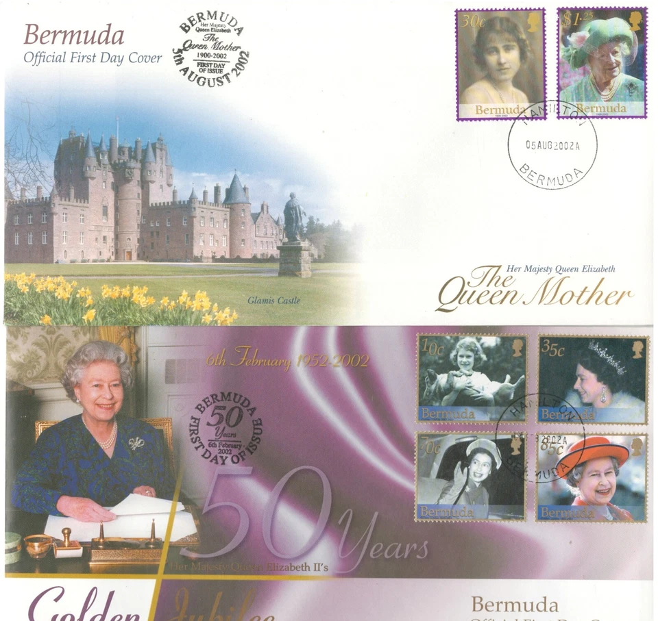 BERMUDA BRITISH COMMONWEALTH FDC COVERS THE QUEEN MOTHER  LOT (BCL 239) - Image 1 of 1