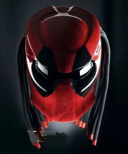 TOP PREDATOR HELMET CUSTOM DEADPOOL MASK ( DOT & ECE CERTIFIED ) - Picture 1 of 5