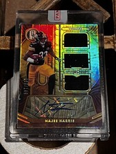 NAJEE HARRIS 2021 Panini Gold Standard /149 AUTO TRIPLE PATCH RC RPA STEELERS