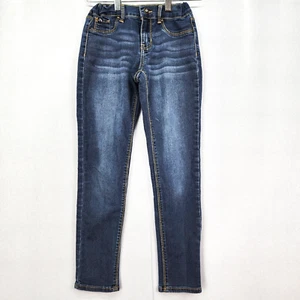 Jordache Size 10R (Girls) Super Skinny Blue Jeans Adjustable Waist Stretchy - Picture 1 of 12