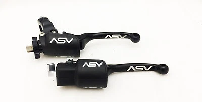 ASV Black F3 Unbreakable Folding Brake + Clutch Levers Pair Pack Kit Banshee 350 - Image 1 of 4
