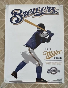 Milwaukee Brewers Miller Beer 2016 MLB SGA Baseball Poster NEU 18 x 24" SELTEN - Bild 1 von 3