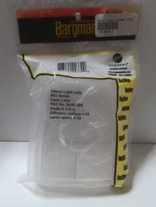 BARGMAN Interior Light Lens Clear 34-93-028 - Picture 1 of 4