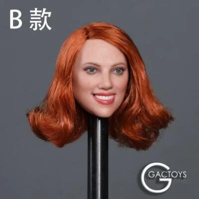 1/6 GACTOYS GC033B Scarlett Johansson Black Widow Head Sculpt Fit  action figure - Image 1 of 2
