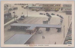Postal Bond Street de The Tunnel Plaza, Windsor Ontario Canadá, años 30-40 - Imagen 1 de 2