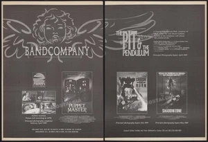 Charles BAND COMPANY - Orig. 1989 Trade AD / poster_ Puppet Master - Shadowzone - Picture 1 of 3