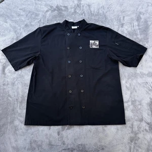 Chef Works Chef Coat Mens 2XL Short Sleeve Double Breasted Restaurant Jacket - Picture 1 of 11