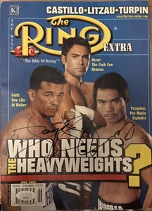 Manny Pacquiao & Oscar De La Hoya Signed Ring Magazine with JSA COA (AS83913) - Picture 1 of 6