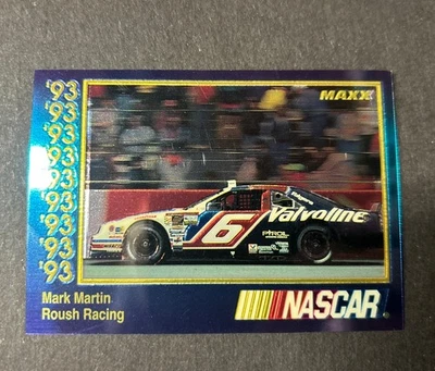 Mark Martin 1993 Maxx Premier Plus Racing #85 NASCAR Card Roush Racing - Image 1 of 3