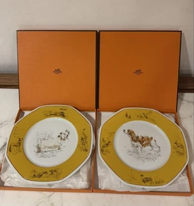 Platos de cena octogonales con motivo de perro HERMES - Juego de 2 - 25 cm - Imagen 1 de 4