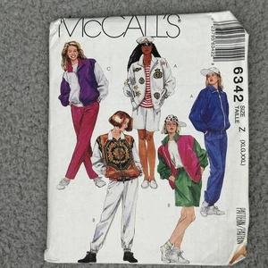 McCalls Sewing Pattern 6342 Women Size 20-26 Jacket Pants Shorts Streetwear - Picture 1 of 6