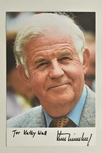 Kurt Biedenkopf - - original Autogramm - ca. 15x10cm - Autogrammkarte - Bild 1 von 2