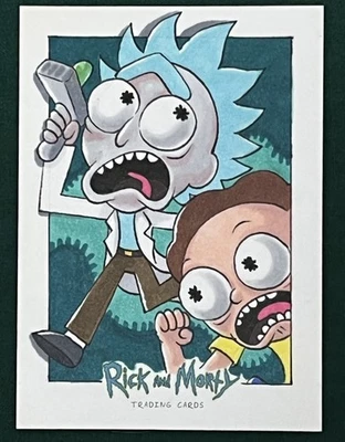 Rick and Morty Cryptozoic Season 1 Sketch Card John Ziggy Monserrat 1/1 Scarce - Image 1 of 4