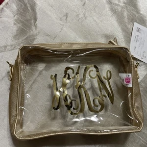 Bolso Bandolera Marleylilly Transparente Color Dorado - Imagen 1 de 5