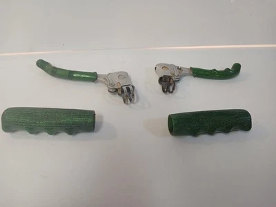 Levars de punto dorado Schwinn Weinmann con empuñaduras verdes Foto 1 de 4