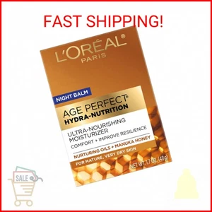 L'Oreal Paris Skincare Age Perfect Hydra Nutrition Ultra Nourishing Honey Night - Picture 1 of 2
