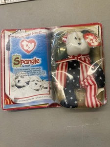 Ty Teenie Beanie Babies Spangle McDonalds Vintage Toy International Bears II - Picture 1 of 10