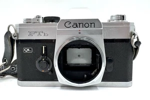 Canon FTb QL 35mm fotocamera reflex pellicola solo corpo - testata funzionante - Foto 1 di 9