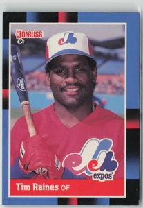 1988 Donruss #345 Tim Raines - Picture 1 of 2