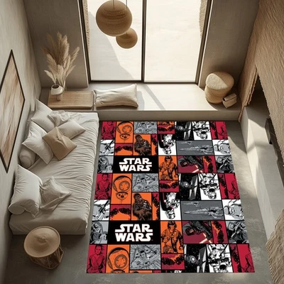 Starwars Art Rug,Starwars Rug,Starwars,For Kids Room Starwars Rug,Starwars Gift - Image 1 of 4