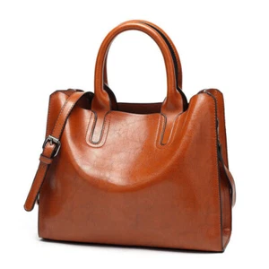 Women Ladies Leather Shoulder Bag Tote Purse Messenger Crossbody Satchel Handbag - Picture 1 of 16