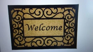 Ottomanson Ottohome Welcome Indoor/Outdoor Doormat 20" X 30" - Picture 1 of 7