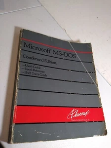 Guide de l'utilisateur Phoenix Microsoft MS-DOS édition condensée. - Photo 1/4
