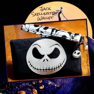 Set portafoglio e cordino ispirato a Nightmare Before Christmas tema Jack Skellington - Foto 1 di 5