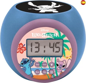 Lexibook, Disney Stitch, Reloj Despertador con proyector, función de repetición - Imagen 1 de 7