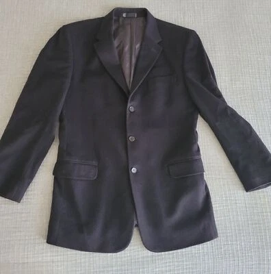 Neiman Marcus Black Cashmere Sport Coat - Image 1 of 4
