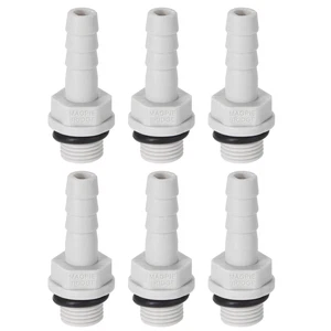 Raccordo portagomma PVC flessibile adattatore montaggio 6mm spinato x 1/8"G 6pz - Foto 1 di 6