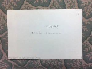 Tilda Thamar - L'appel - El Plan Maestro - Bomba para un Dictador - Autógrafo 1972 - Imagen 1 de 2
