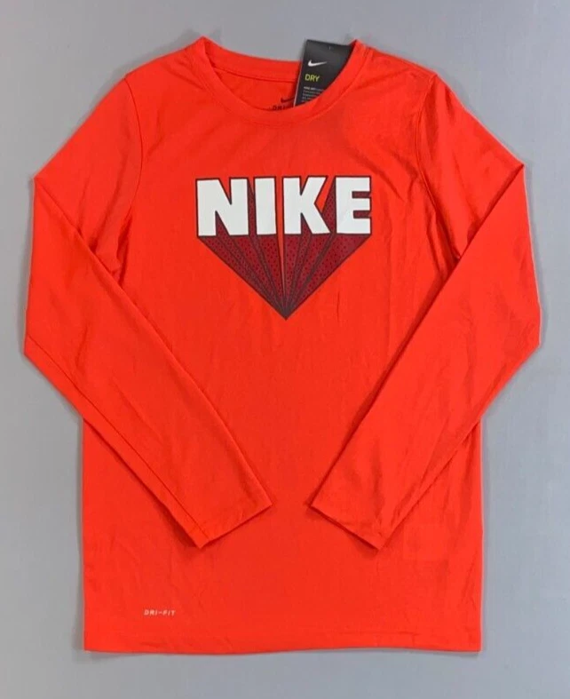 Boy's Nike Youth Anti-Odor Dri-Fit Long Sleeve Polyester XL Shirt NEW - Image 1 of 1