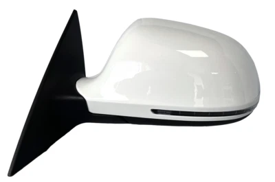 #92 ESPEJO RETROVISOR IZQUIERDO BLANCO DEL LADO DEL CONDUCTOR PARA AUDI A6 S6 2009 2010 2011 CON ASISTENCIA DE CARRIL Foto 1 de 4