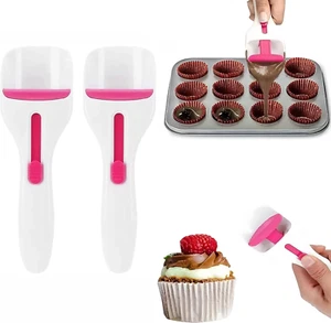 2 Stück Cupcake Löffel Teigspender - Einfach zu bedienen Cupcake Teig Löffel - Bild 1 von 12