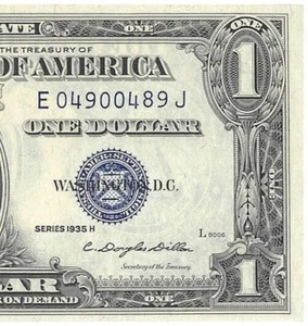 Series 1935 H $1.00 ONE DOLLAR SILVER CERTIFICATE - Picture 1 of 7