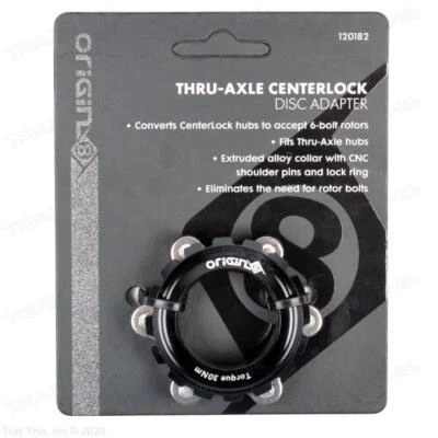 Adaptador de rotor de disco de bloqueo central eje pasante para bicicleta Origin8 6 pernos a bloqueo central Foto 1 de 4