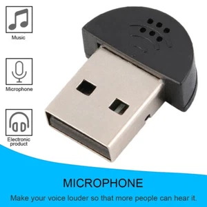 USB 2.0 Mini Mikrofon Adapter Konverter Für PC Laptop Windows Mac Linux - Bild 1 von 8