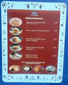 DISNEYLAND 60 Starbucks Breakfast Menu Birthday Anniversary Celebration 2015 - Picture 1 of 3