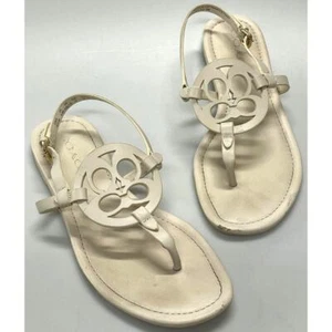 Coach Sandals in Cream Women's Size 6.5 B - Picture 1 of 8