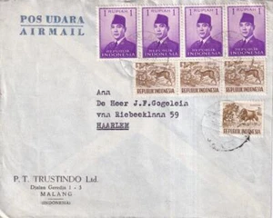 SA41i Indonesia Trustindo Ltd Malang 1960 to Haarlem Netherlands cover. - Picture 1 of 1