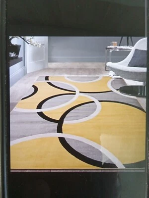 Rugshop Area Rug Modern Abstract Circles Carpet Rug 3'3" x 5' - Image 1 of 3