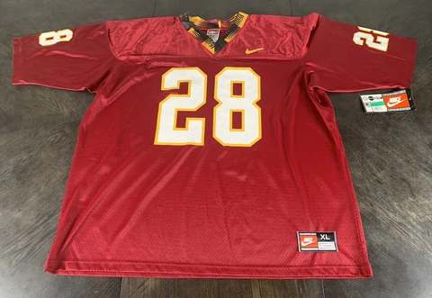 New Vtg 90s Nike Team Florida State FSU Seminoles Warrick Dunn #28 Jersey XL NWT Cover